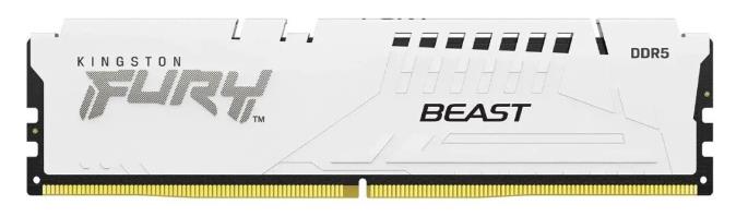 Изображение Оперативная память 16 GB DDR5 Kingston Fury Beast White (48000 Мб/с, 6000 МГц, CL36)