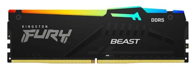 Изображение Оперативная память 16 GB DDR5 Kingston Fury Beast RGB (54400 МБ/с, 6800 МГц, CL34)