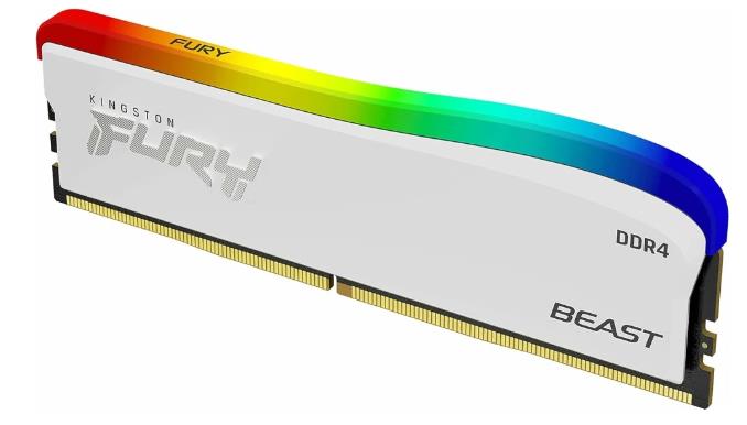 Изображение Оперативная память 16 GB DDR4 Kingston Fury Beast RGB (25600 МБ/с, 3200 МГц, CL16)