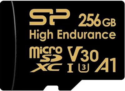 Изображение Карта памяти Silicon Power MicroSDXC High Endurance Class 10 256 Гб адаптер на SD SP256GBSTXDV3V1HSP