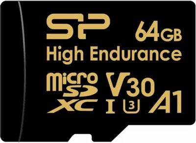 Изображение Карта памяти Silicon Power MicroSDXC High Endurance Class 10 64 Гб  SP064GBSTXDV3V1HSP