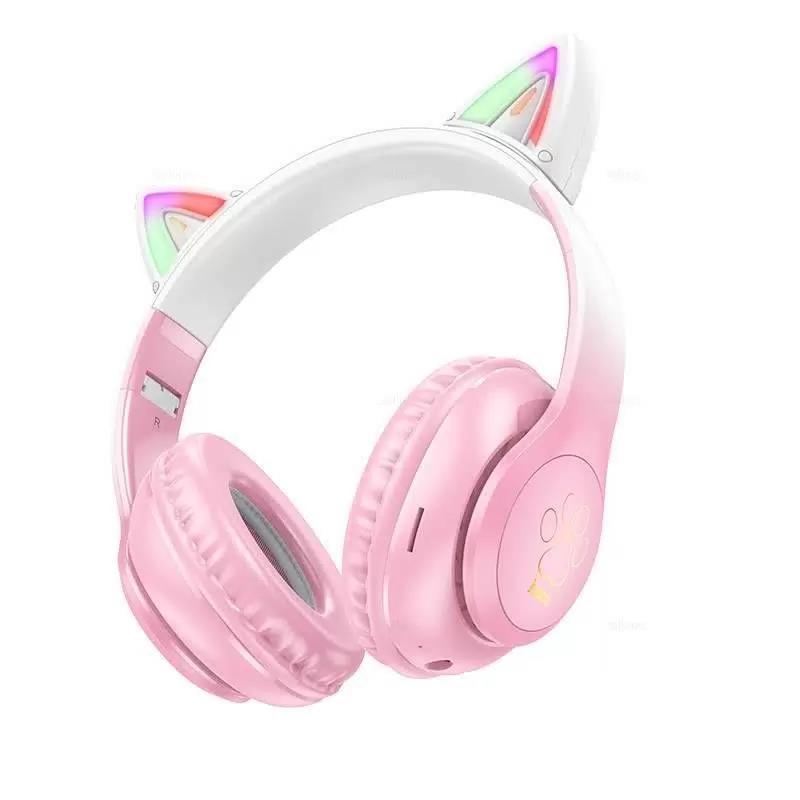 Изображение Bluetooth-гарнитура/наушники Hoco (6931474795847) W42 Pink (розовый)