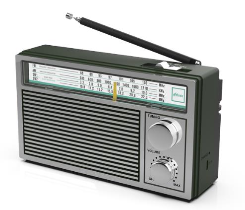 Изображение Радиоприемник Ritmix RPR-131 черный