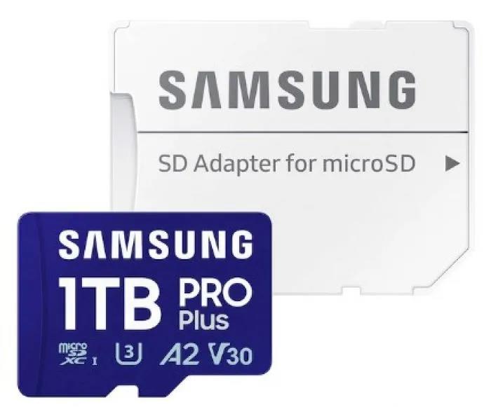 Изображение Карта памяти Samsung MicroSDXC PRO Plus Video Class 30 1024 Гб адаптер на SD MB-MD1T0SA/APC