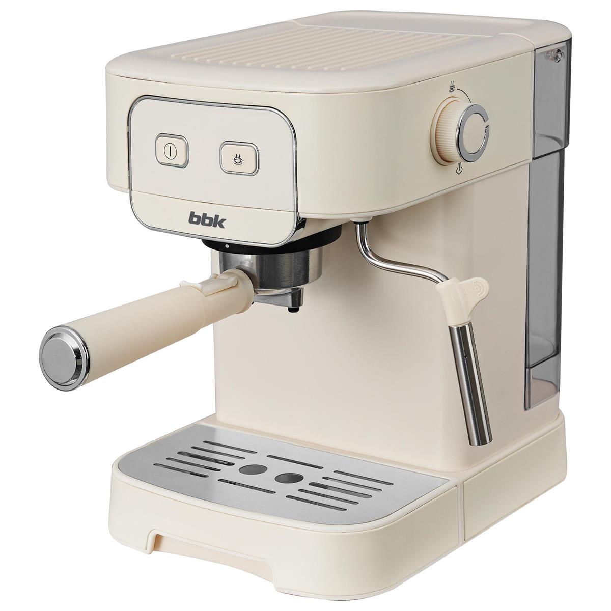Изображение Кофеварка BBK BCM1504 слоновая кость (рожковая/1,8 л /1200 Вт )