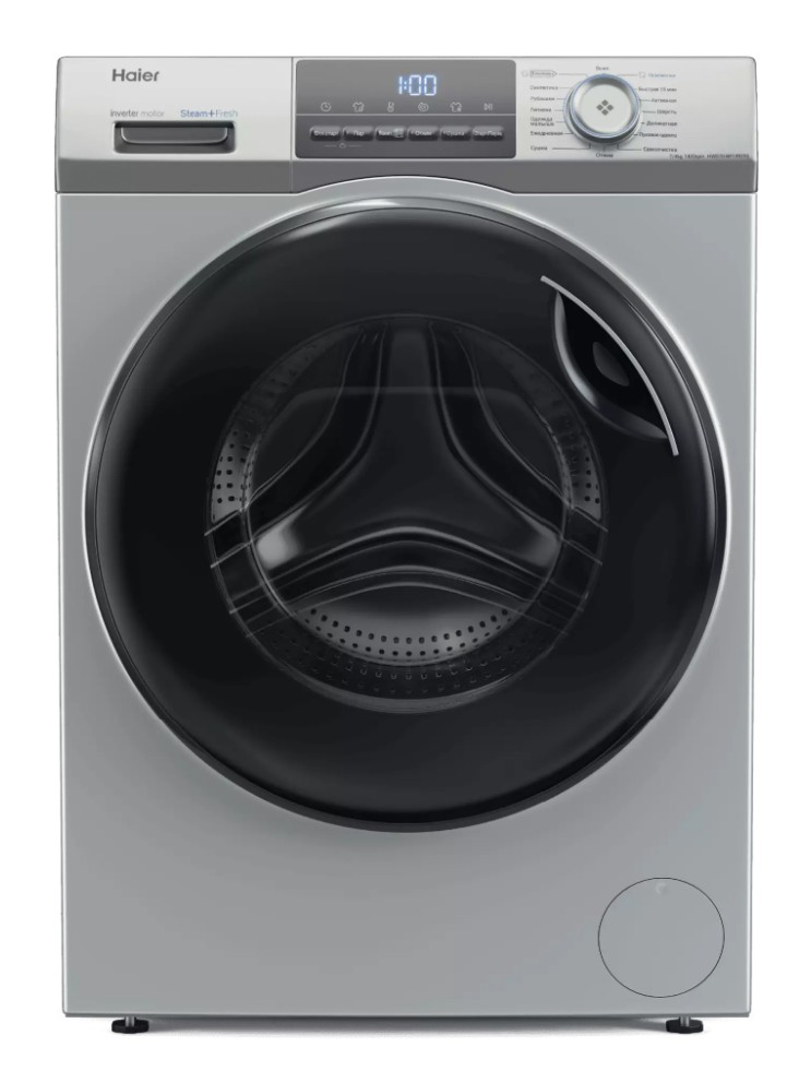Изображение Стиральная машина Haier HWD70-BP14929S, серебристый (фронтальная, 7 кг, 1400 об/мин )
