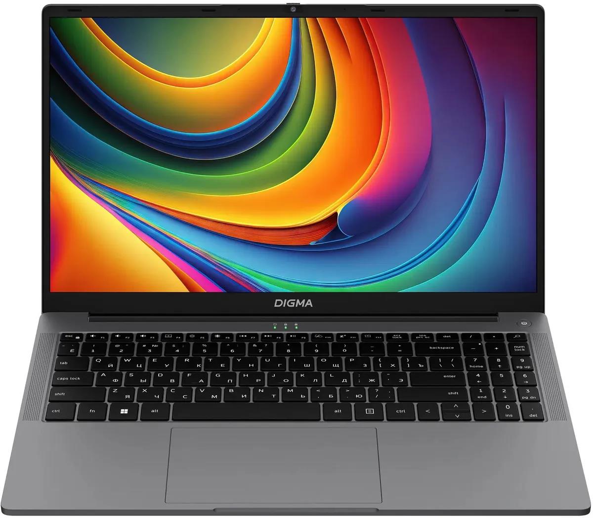 Изображение Ноутбук Digma EVE i5980 (Intel 8100Y 1100 МГц/ SSD 512 ГБ  /RAM 16 ГБ/ 15.6" 1920x1080/VGA встроенная/ Windows 11 Pro) (DN15CM-ADXW01)