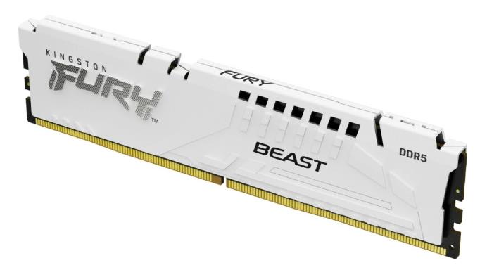 Изображение Оперативная память 1x32 GB DDR5 Kingston Fury Beast White (44800 Мб/с, 5600 МГц, CL40)