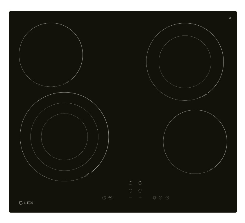 Изображение Варочная панель LEX EVH 642B BL (черный)