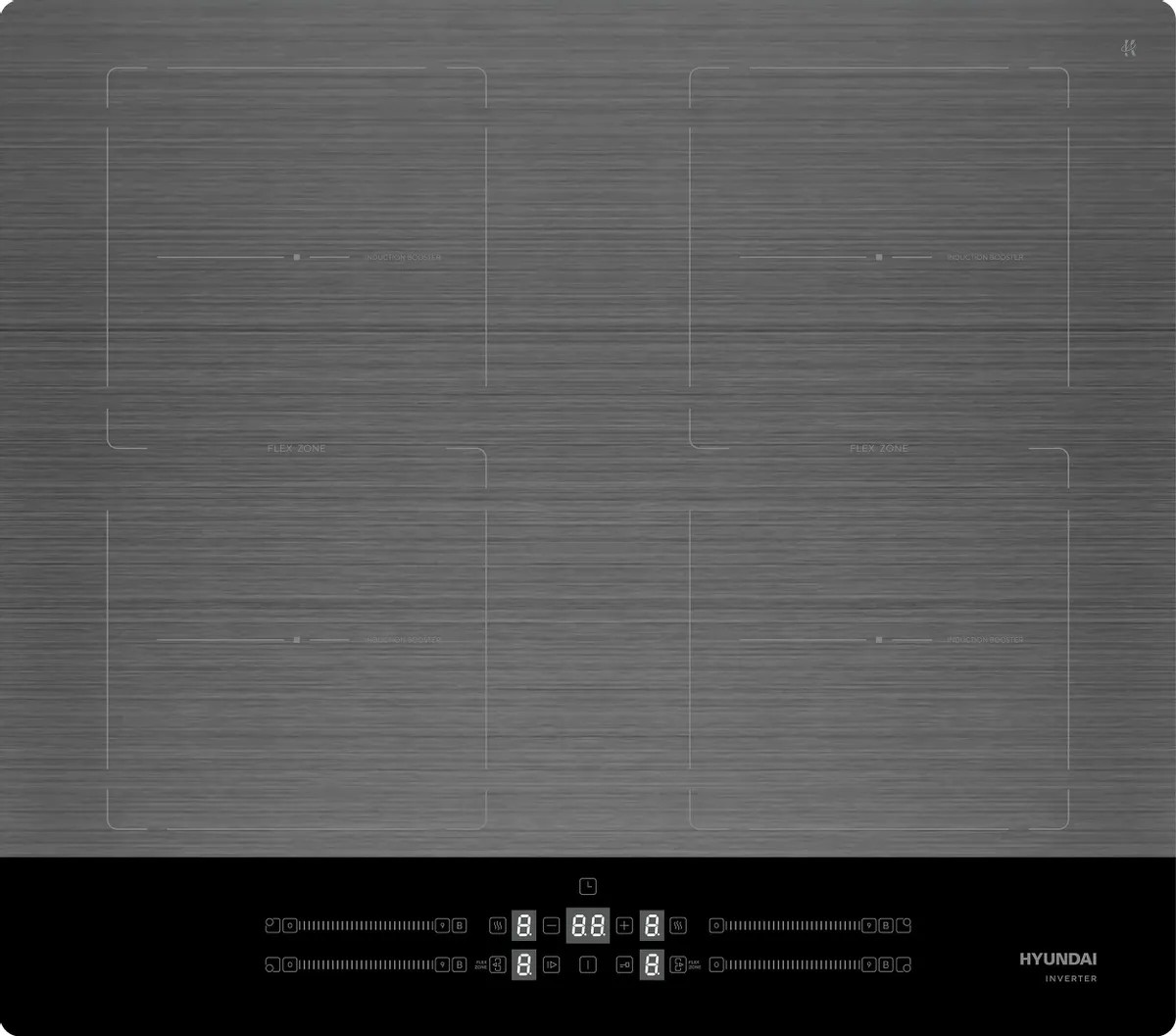 Изображение Варочная панель Hyundai HHI 6786 GR (серый)