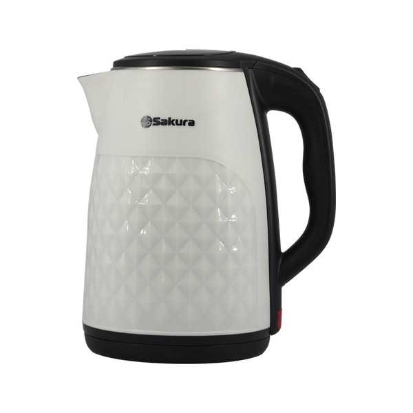 Изображение Электрический чайник Sakura SA-2165WBG (1800 Вт/2,5 л /металл, пластик/белый)