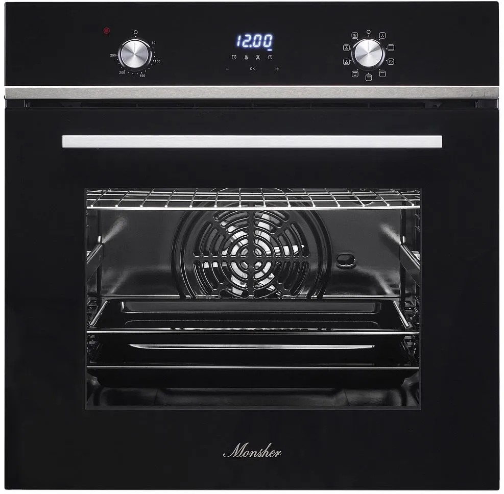 Изображение Духовой шкаф MONSHER MOE 6193 Acier (72 л , чёрный)