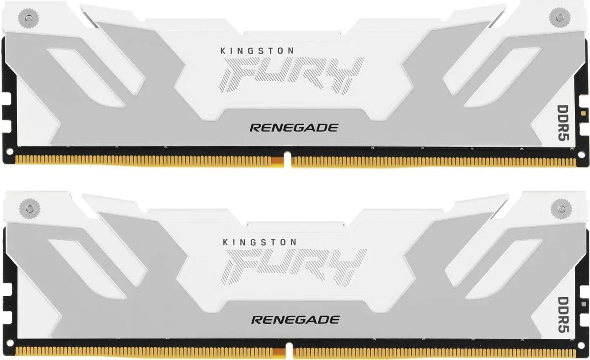 Изображение Оперативная память 2x32 GB DDR5 Kingston Fury Renegade White (51200 Мб/с, 6400 МГц, CL32)