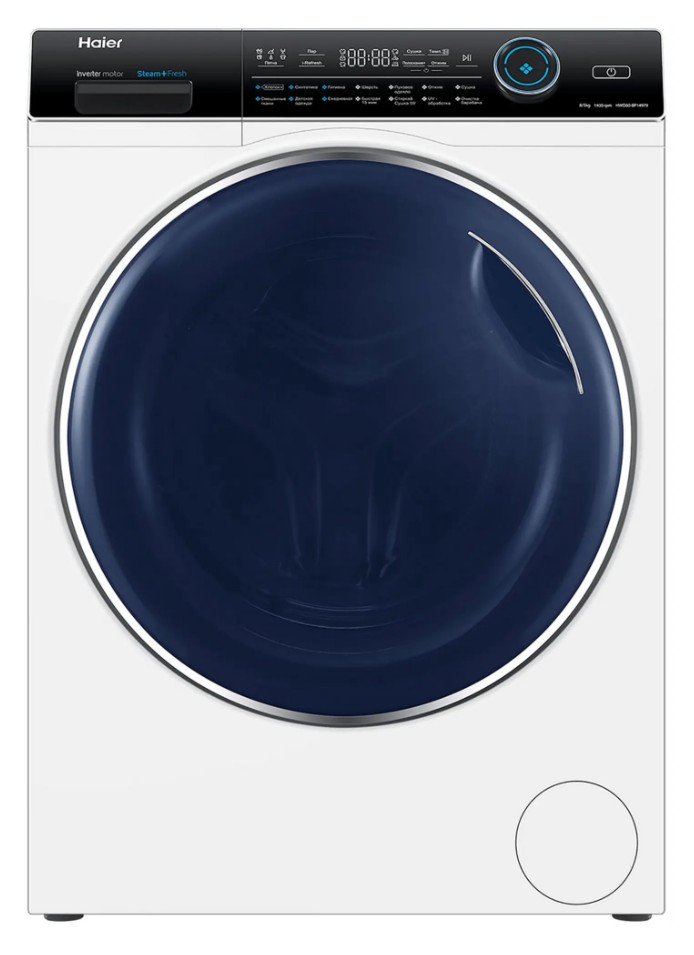 Изображение Стиральная машина Haier HWD80-BP14979, белый (фронтальная, 8 кг, 1400 об/мин )