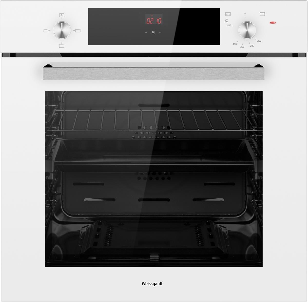 Изображение Духовой шкаф Weissgauff WGO 702 D WHITE GLASS (67 л , белый)