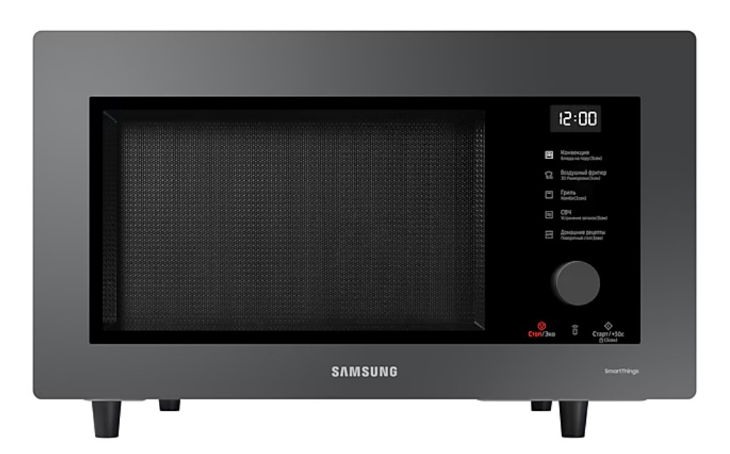 Изображение Микроволновая печь Samsung MC32DB7746KC/BW (900 Вт  32 л  Гриль Конвекция серый)