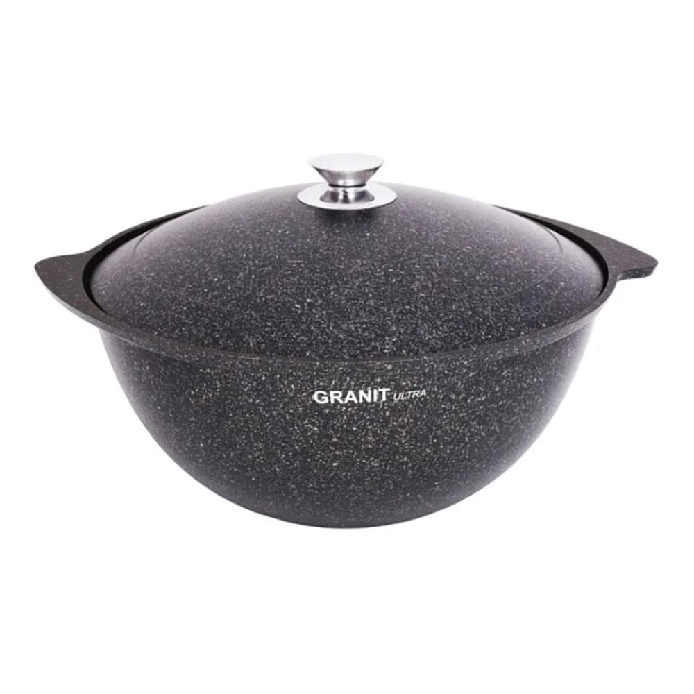 Изображение Казан Kukmara кгг65а а/пр литой д/плова алюм/кр Granit ultra blue алюминий 6 л