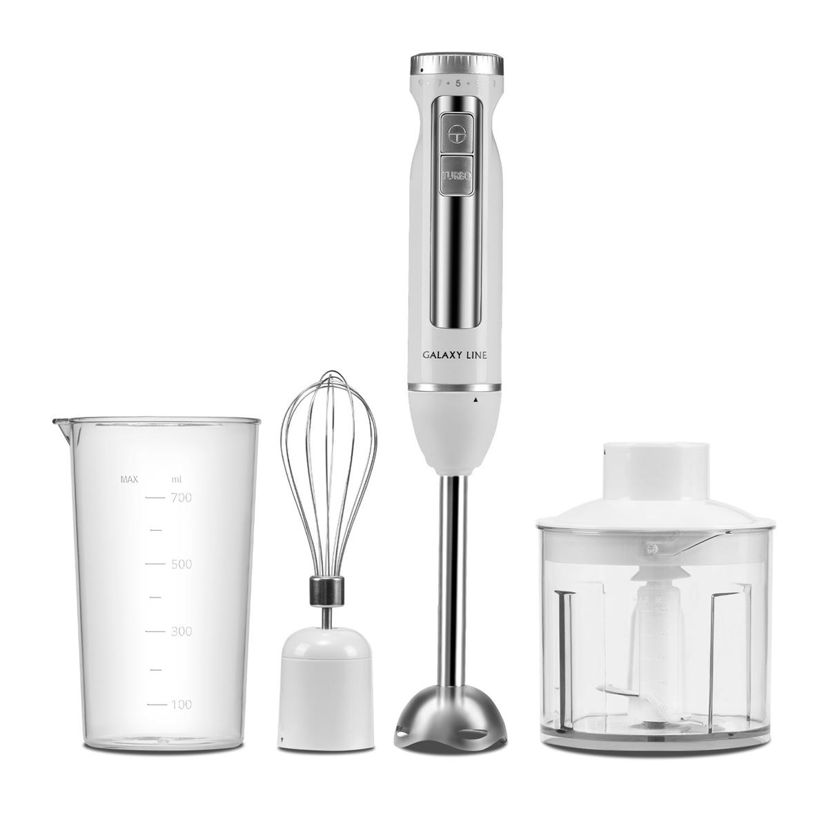 Изображение Блендер Galaxy GL2145 (погружной/1300 Вт/белый)
