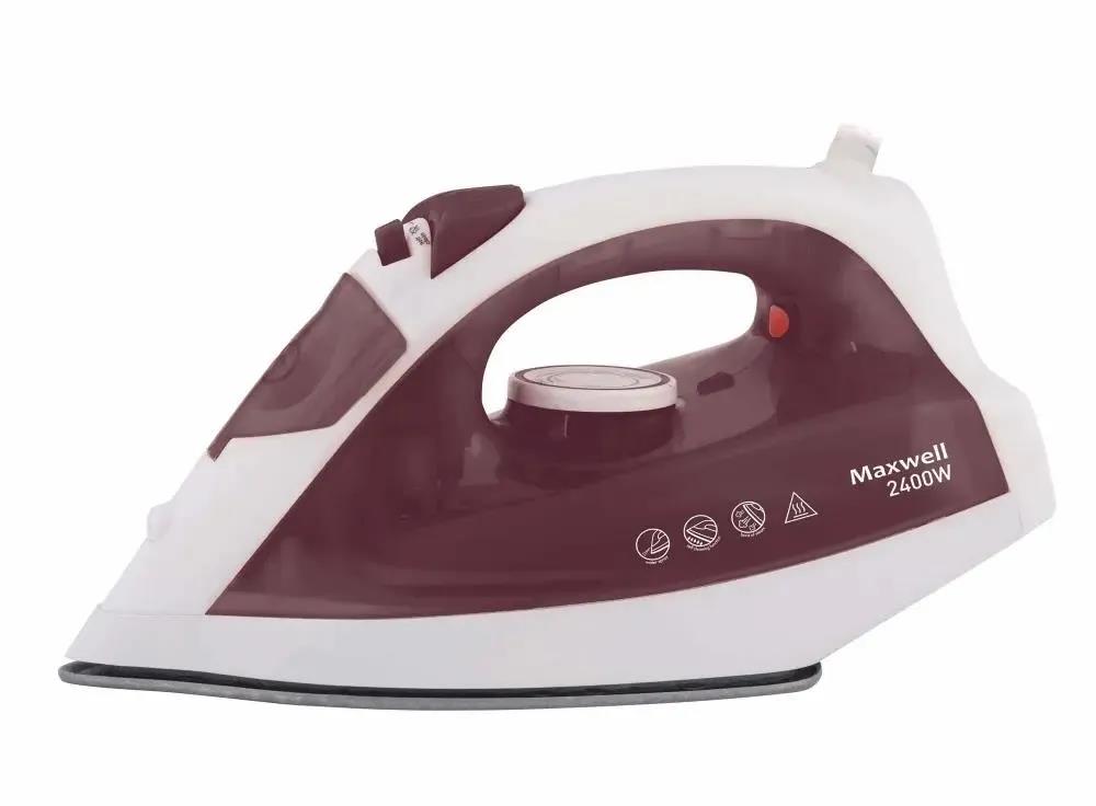 Изображение Утюг Maxwell MW-3006 (2400 Вт/белый, бордовый)