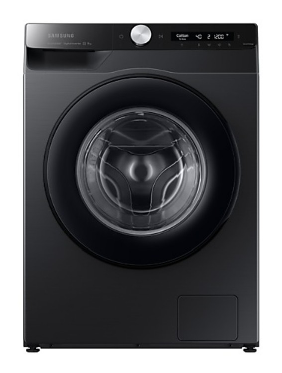 Изображение Стиральная машина Samsung WW80AG6S28ABLP, черный (фронтальная, 8 кг, 1200 об/мин )