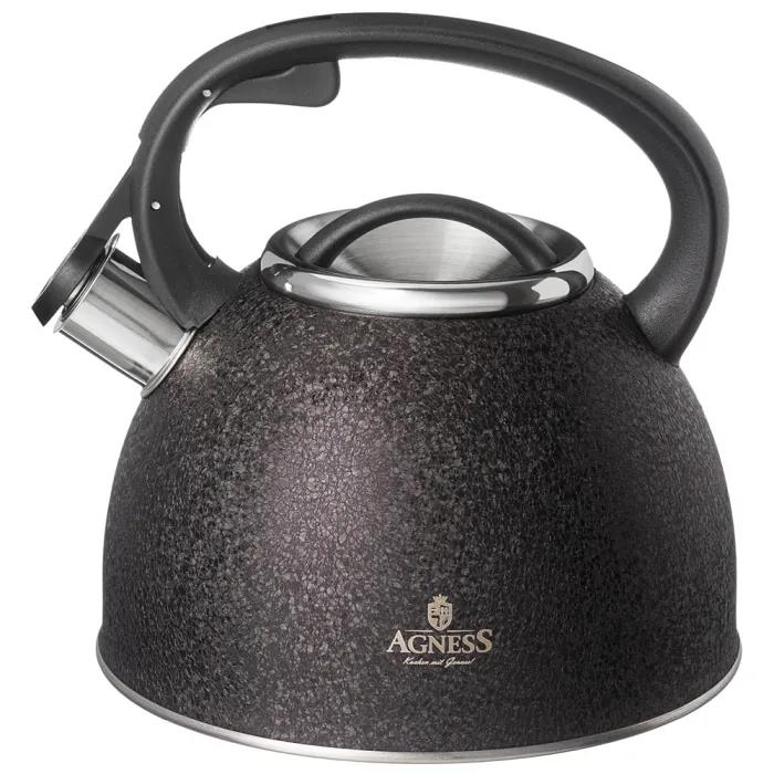 Изображение Чайник AGNESS 907-251 BLACK индуция (2,5, л л /в ассортименте)