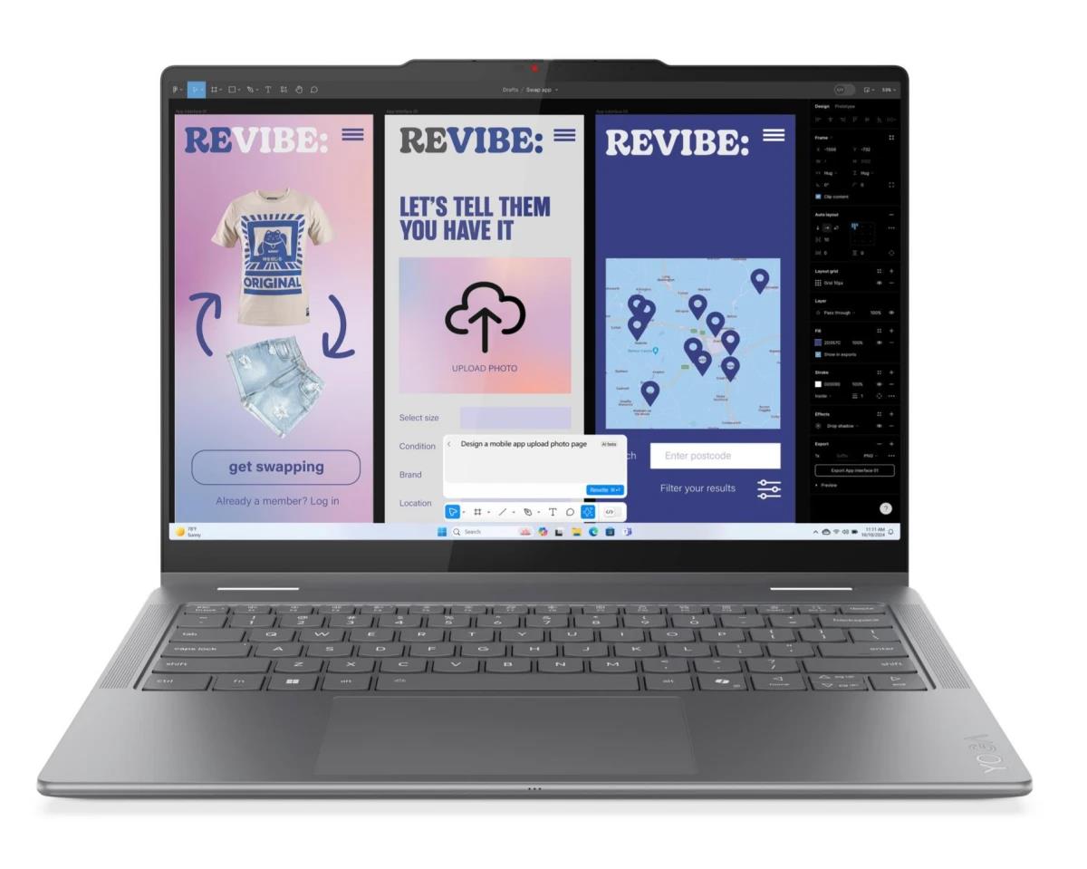 Изображение Ноутбук Lenovo Yoga 7 2-in-1 14ILL10 (Intel 226V 2100 МГц/ SSD 512 ГБ  /RAM 16 ГБ/ 14" 1920x1200/VGA встроенная/ Windows 11 Home) (83JQ003GRK)