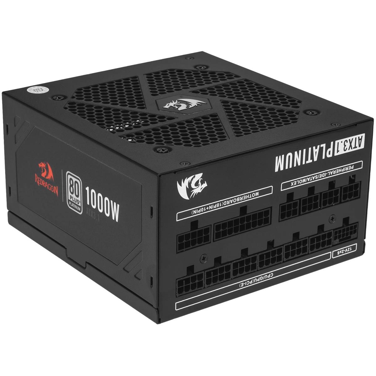 Изображение Блок питания Redragon RGPS-1000W (RGPS-1000W Black) (1000 Вт )