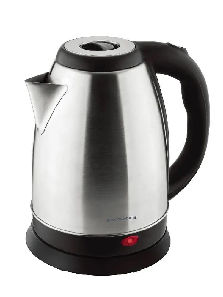 Изображение Электрический чайник BACKMAN BM-TEA 729 (2200 Вт/1,8 л /металл/серебристый)