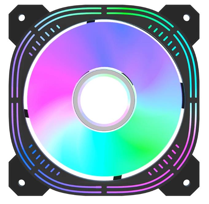 Изображение Вентилятор Formula Nulight 12BK ARPW ARGB Reverse (1500 об/мин , 120x120x25 мм,4-pin PWM)