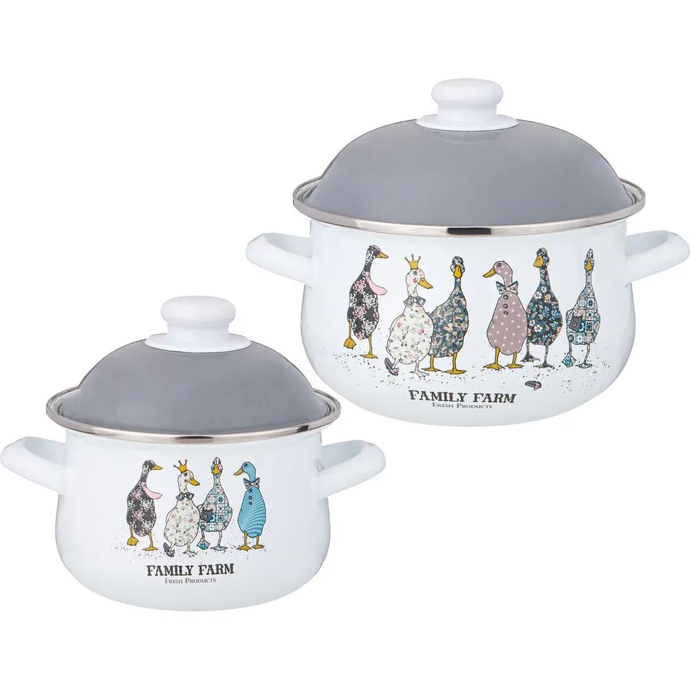 Изображение Набор кастрюль AGNESS 934-718 FAMILY FARM (4 предмета) ()