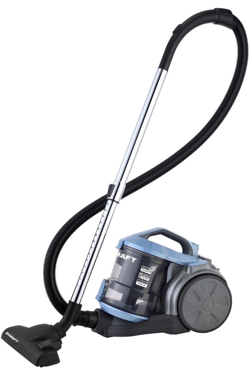Изображение Пылесос Kraft KF-KVC169HP (2400 Вт /контейнер/голубой, серый)