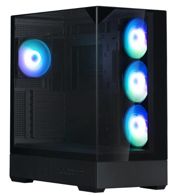 Изображение Корпус Zalman P40 Prism Plus Black (mATX, ATX, Mini-ITX, черный, без БП)/(P40 Prism Plus Black)