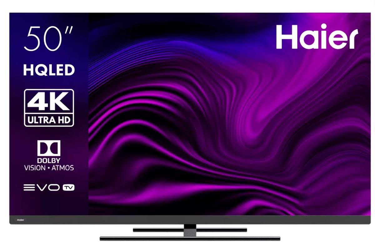 Изображение Телевизор Haier 50 Smart TV AX Pro 50" HDR, 4K Ultra HD Smart TV серебристый, черный
