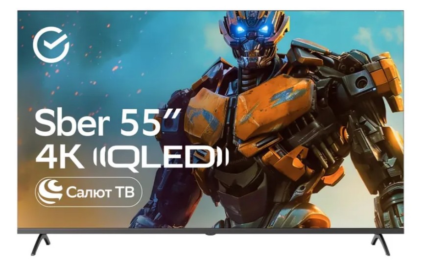 Изображение Телевизор Sber SDX-55UQ5235 55" 4K Ultra HD Smart TV черный