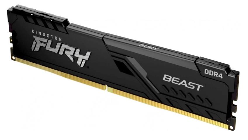 Изображение Оперативная память 8 GB DDR4 Kingston Fury Beast Black (25600 МБ/с, 3200 МГц, CL16)