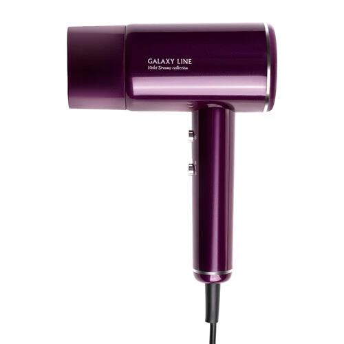 Изображение Компактный фен GALAXY LINE GL 4358 (2100 Вт /серебристый, фиолетовый)