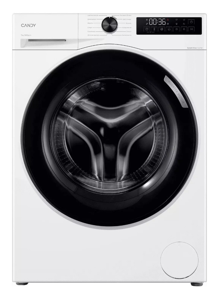 Изображение Стиральная машина Candy NOVA C33W4 07MBW-07, белый (фронтальная, 7 кг, 1000 об/мин )