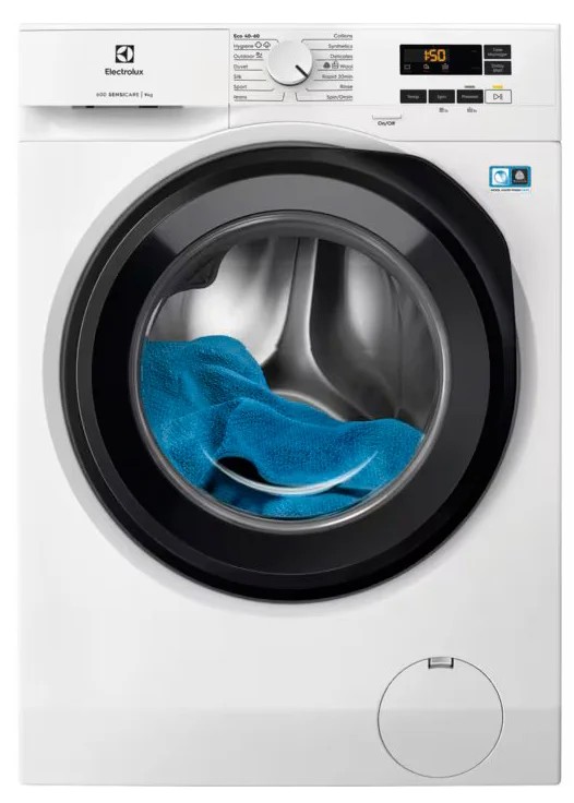 Изображение Стиральная машина Electrolux EW6F1492E, белый (фронтальная, 8 кг, 1400 об/мин )