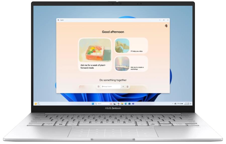 Изображение Ноутбук Asus Zenbook UX3405CA-QL573 (Intel 225H 1700 МГц/ SSD 1024 ГБ  /RAM 16 ГБ/ 14" 1920x1200/VGA встроенная/ Без ОС) (90NB14W4-M00UF0)