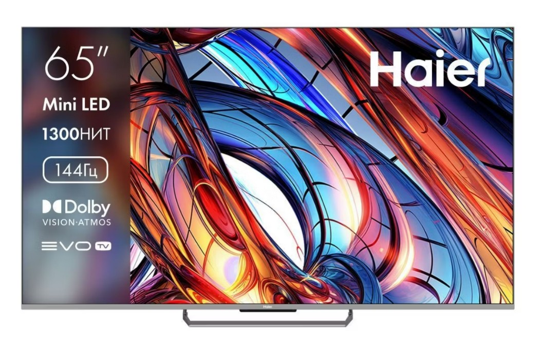 Изображение Телевизор Haier 65 MINI LED 65" HDR, 4K Ultra HD Smart TV серый