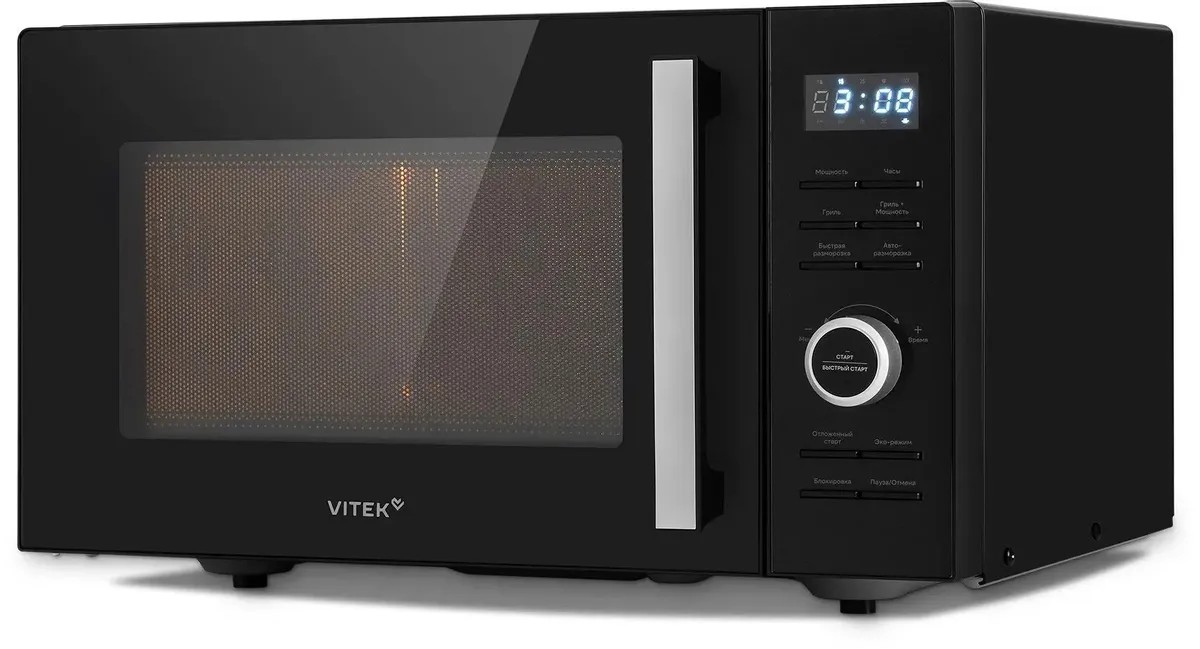 Изображение Микроволновая печь VITEK VT-MW1725 (900 Вт  25 л  Гриль  черный)