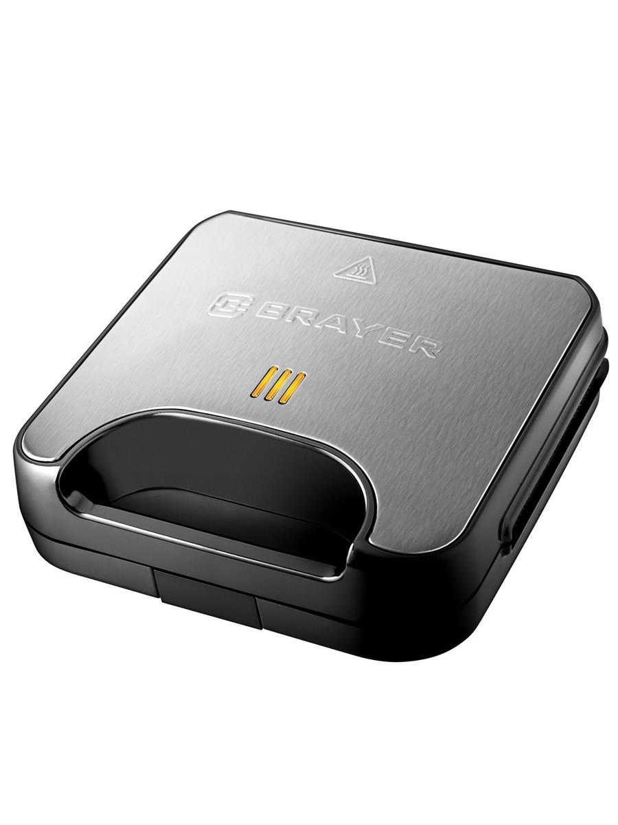 Изображение Вафельница Brayer BR2311 (750 Вт /серебристый, черный)