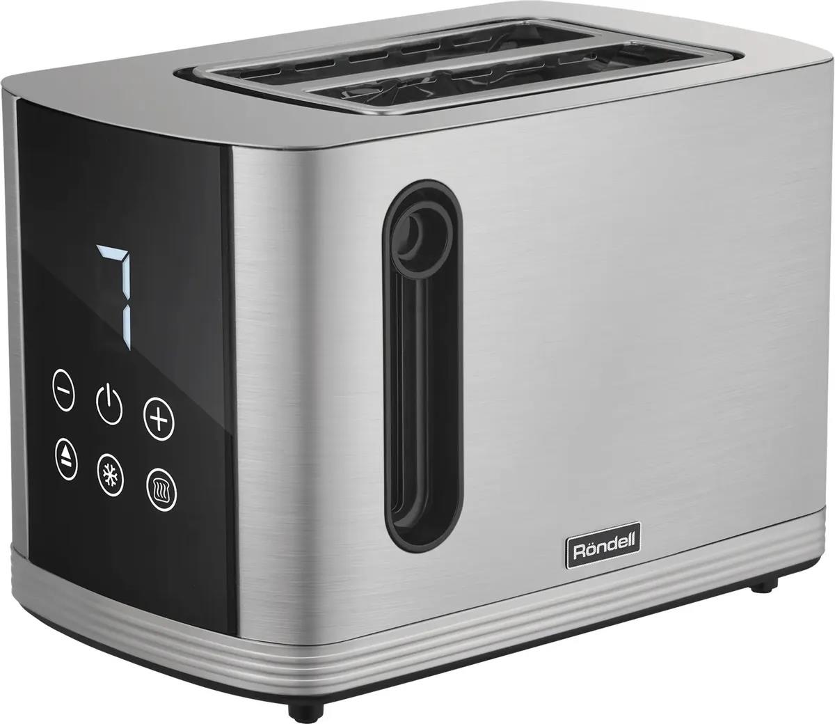 Изображение Тостер Rondell RDE-1201 (800 Вт  стальной)