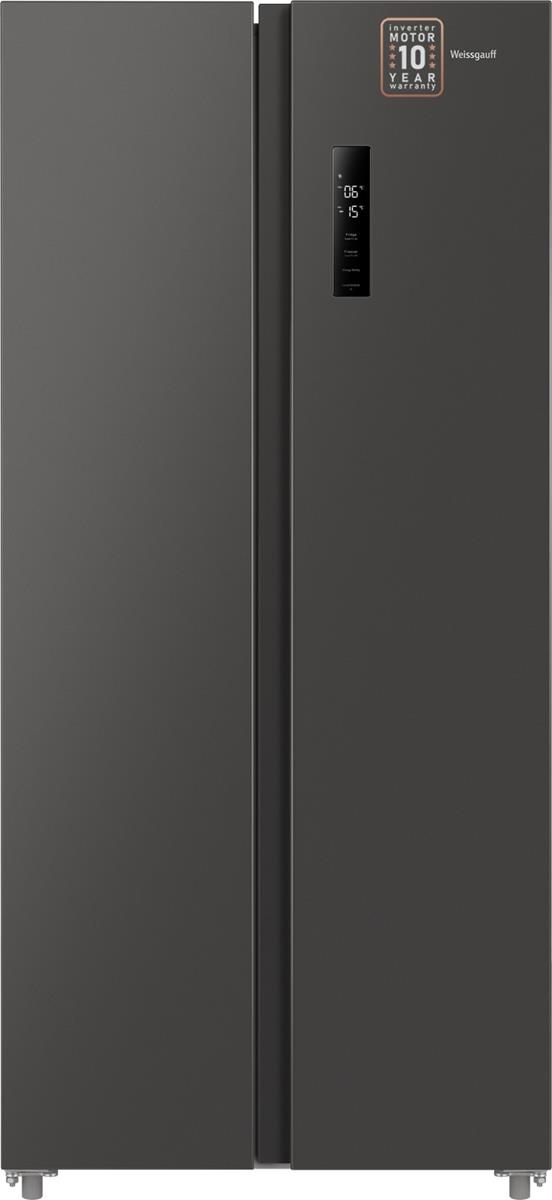 Изображение Холодильник Weissgauff WSBS 500 Inverter NoFrost Dark Grey серый (A+,365 кВтч/год)