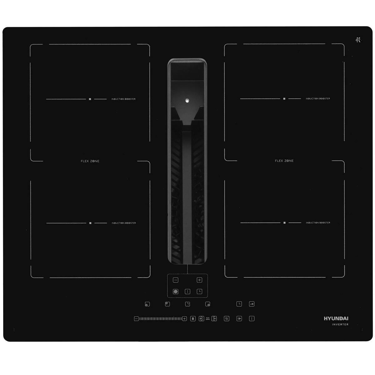 Изображение Варочная панель Hyundai HHIH 6858 BG (черный)