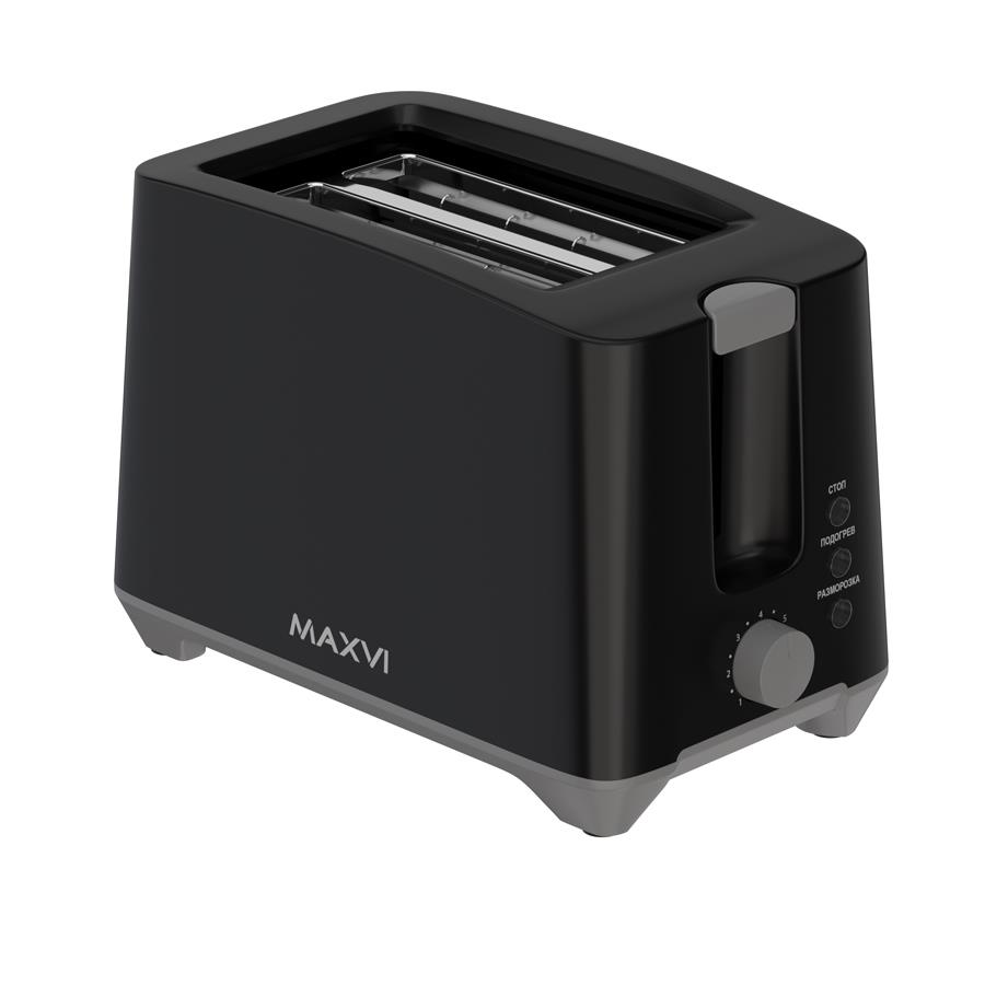 Изображение Тостер MAXVI KT725P black (750 Вт  черный)
