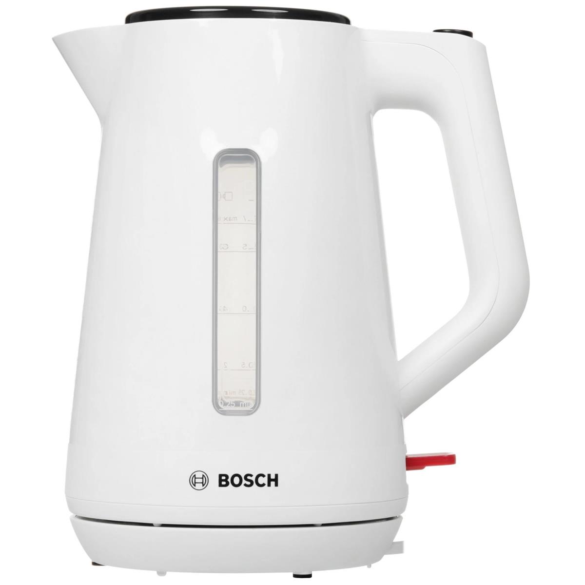 Изображение Электрический чайник Bosch TWK3M121 (2400 Вт/1,7 л /пластик/белый)