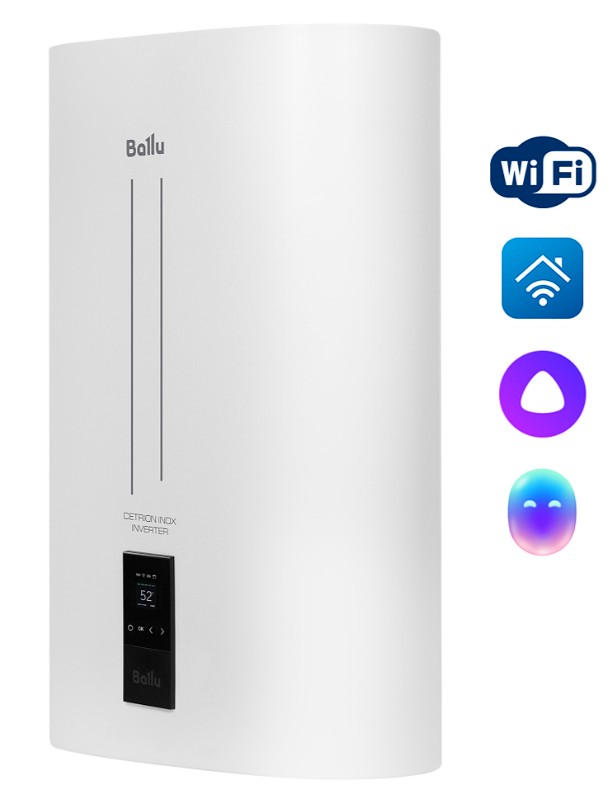 Изображение Водонагреватель Ballu BWH/S 30 Cetrion Inox Inverter (30 л /2 кВт/нержавеющая сталь)