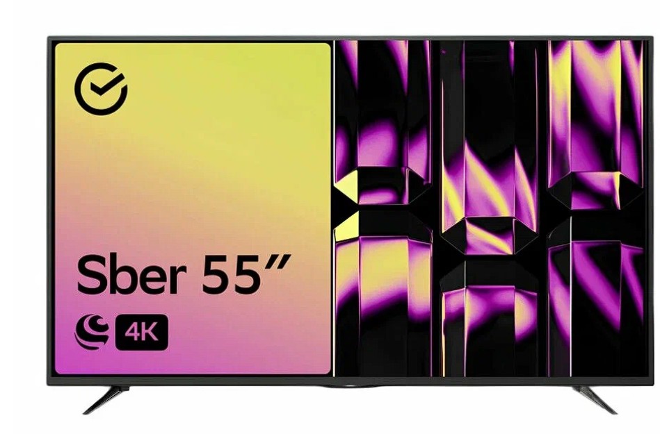 Изображение Телевизор Sber SDX-55U4127 55" 4K Ultra HD Smart TV черный