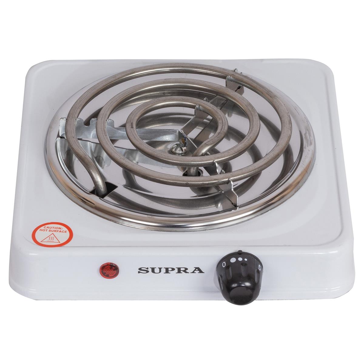 Изображение Плита настольная Supra HS-112 (электрическая, эмаль, белый)